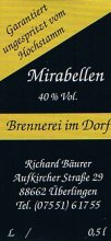 Etikett Mirabellenbrand - 0,5 l