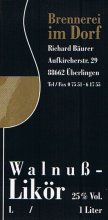 Etikett Walnuss-Likör - 1,0 l